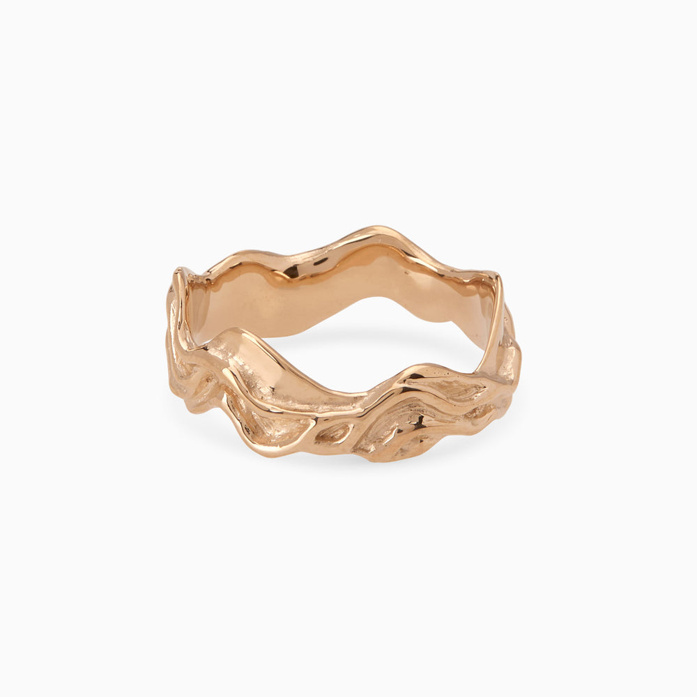 Sculpt Band Ring | Rose Gold