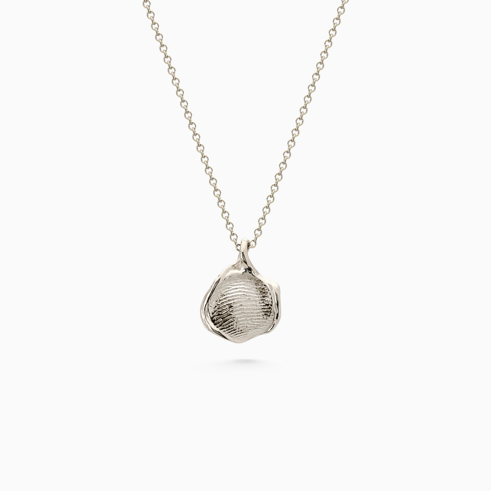 Impression™ Wave Pendant | White Gold