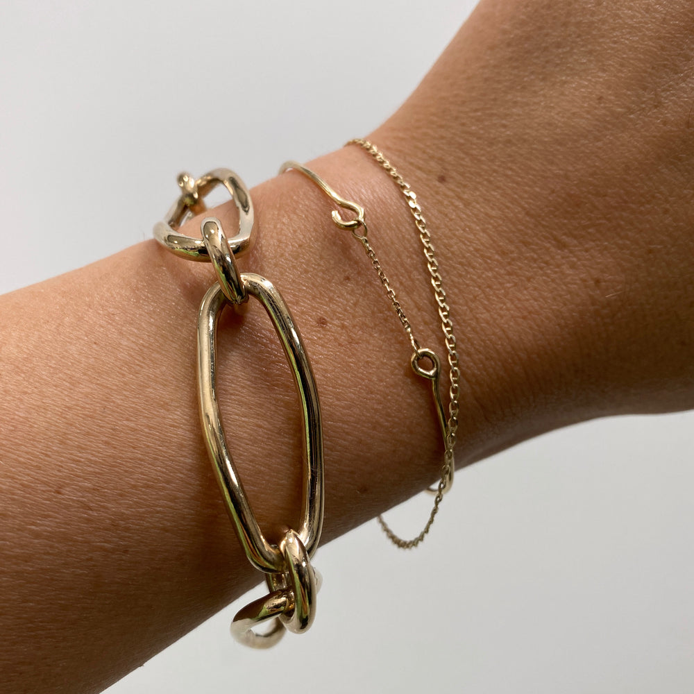 Oval Link Bracelet | Gold