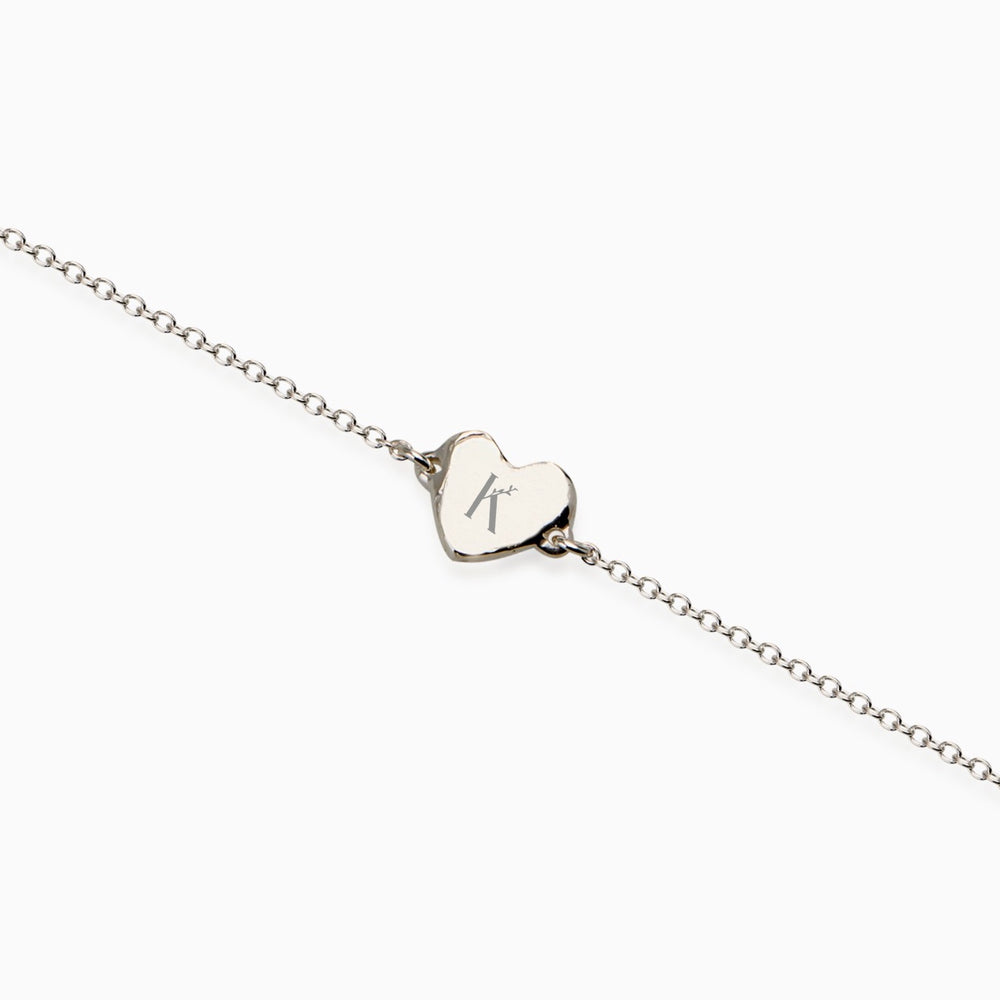 Impression™ Heart Bracelet | White Gold
