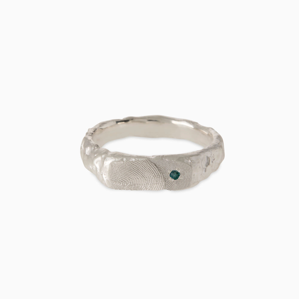 Impression™ Mason Signet Ring | White Gold
