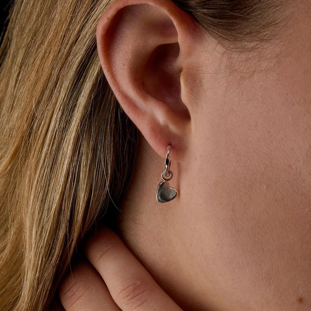 Impression™ Heart Earring Charm | Silver