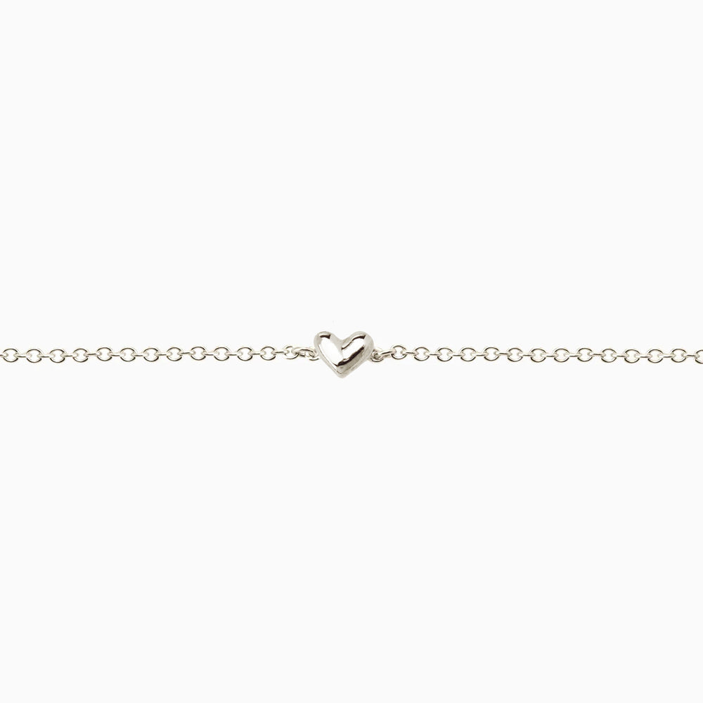 Mini Heart Bracelet | Silver