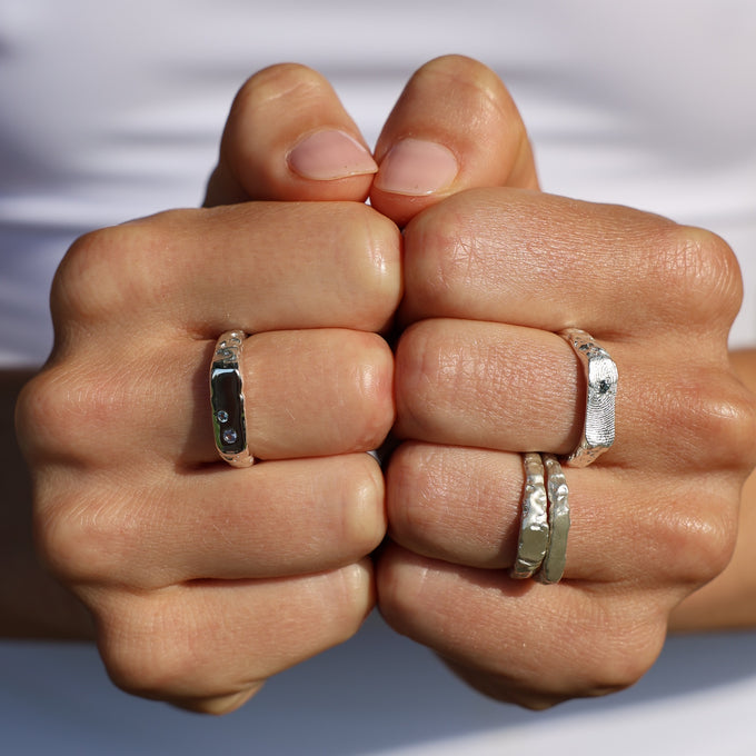 Engraved Kindred Ring | Silver