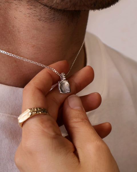 Impression™ Slate Pendant | Silver