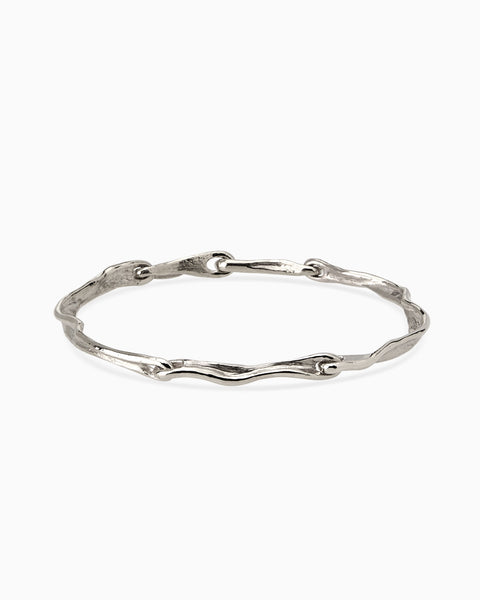 Sculpt Bracelet | White Gold