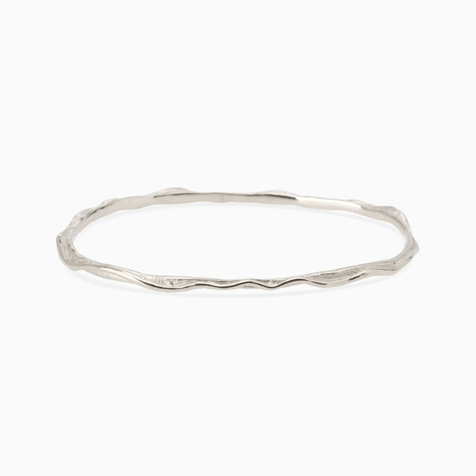 Sculpt Bangle | Silver