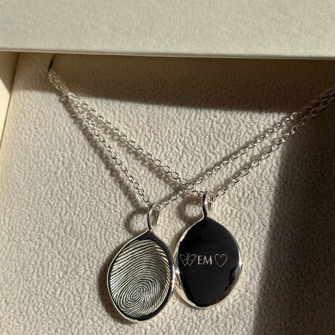 Custom Engraved Pendant | Silver