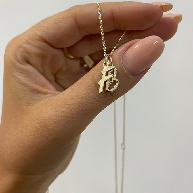 Letter Pendant | Solid Gold