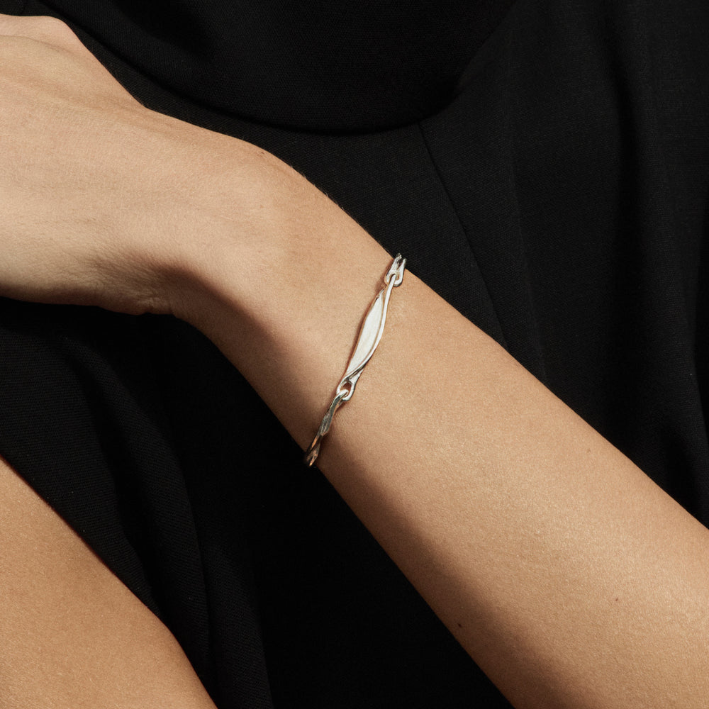 Custom Sculpt Tag Bracelet (Stones & Engraving) | Silver