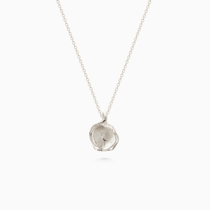 Custom Engraved Wave Pendant | Silver