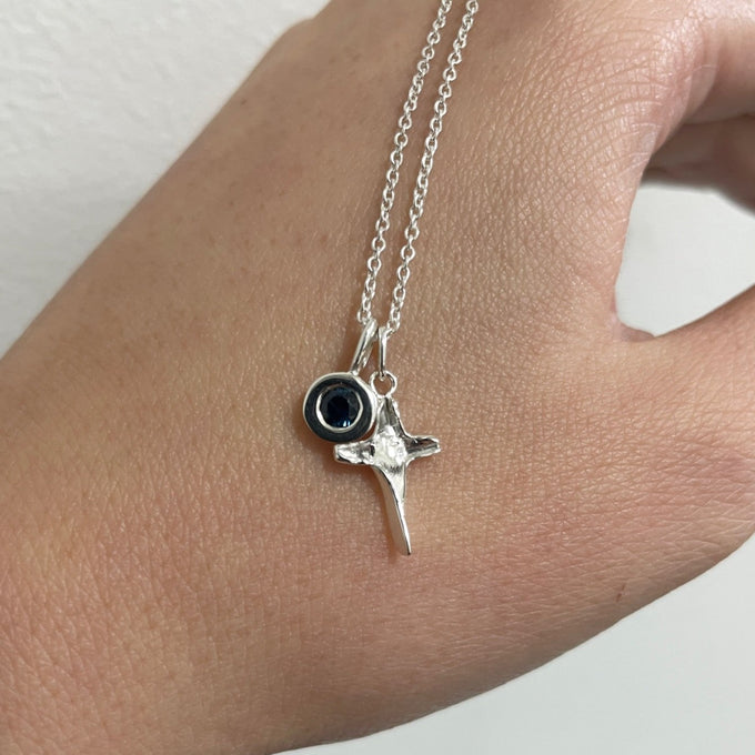 Birthstone Pendant | Silver