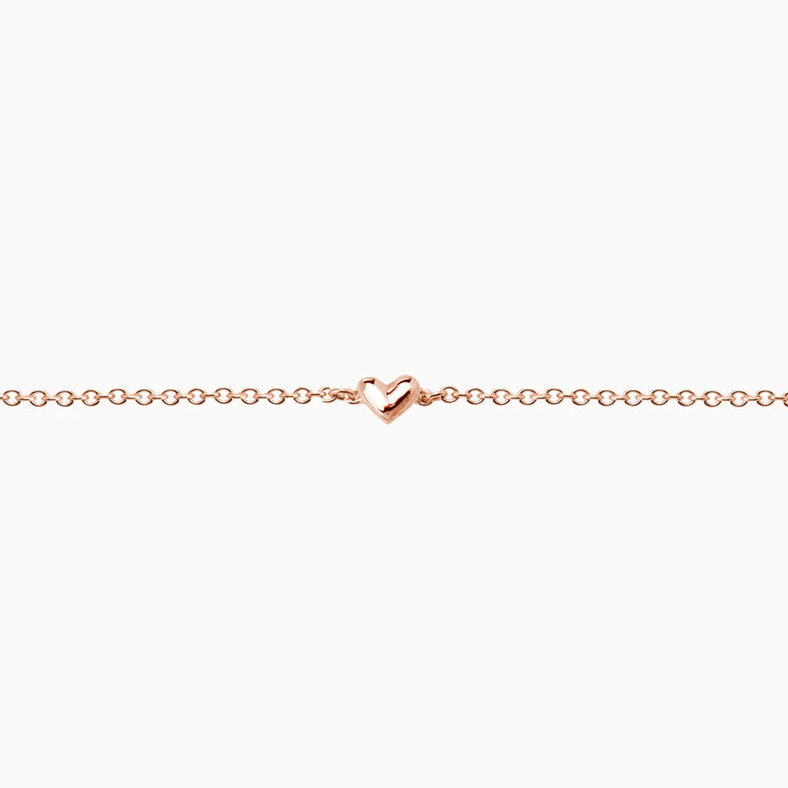 Mini Heart Bracelet | Rose Gold