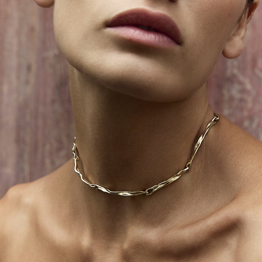 Sculpt Necklace | Yellow Gold