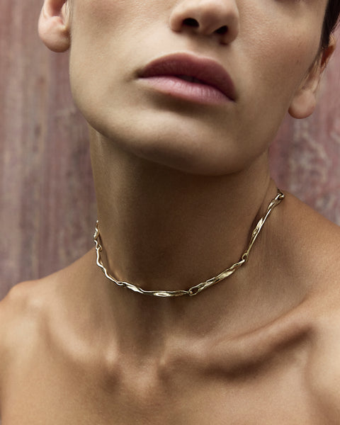 Sculpt Necklace | Yellow Gold
