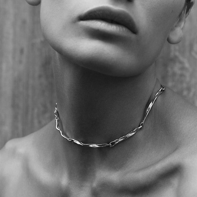 Sculpt Necklace | Silver