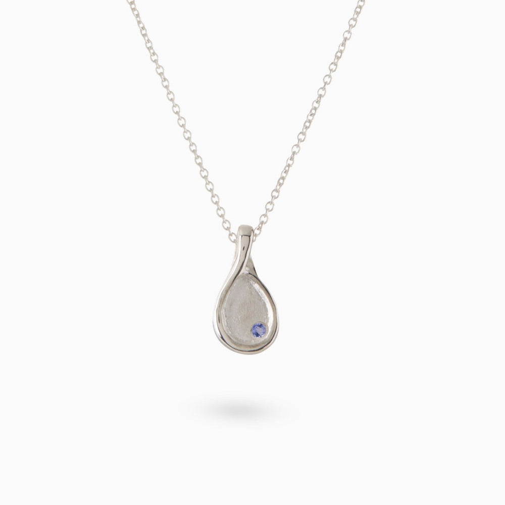 Custom Forma Pendant (Stones & Engraving) | Silver