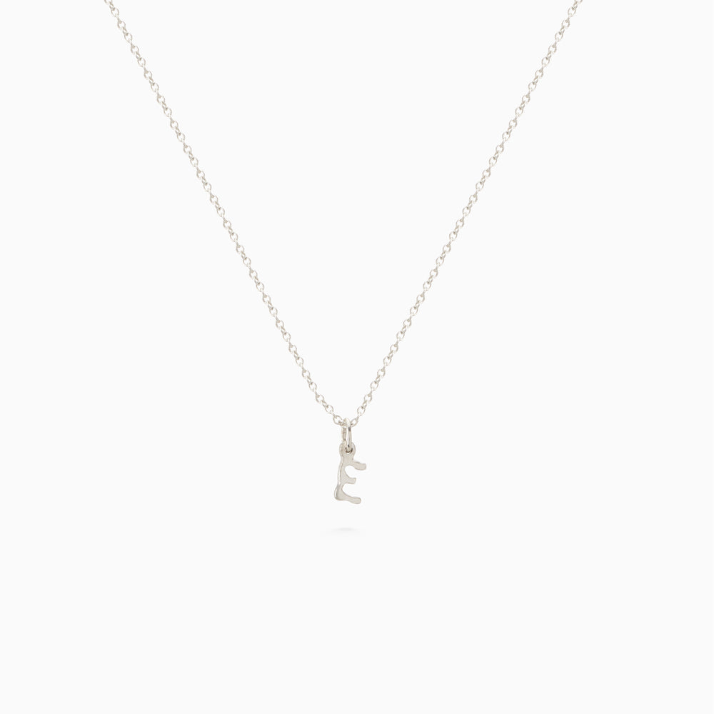 Tiny Letter Pendant | Silver