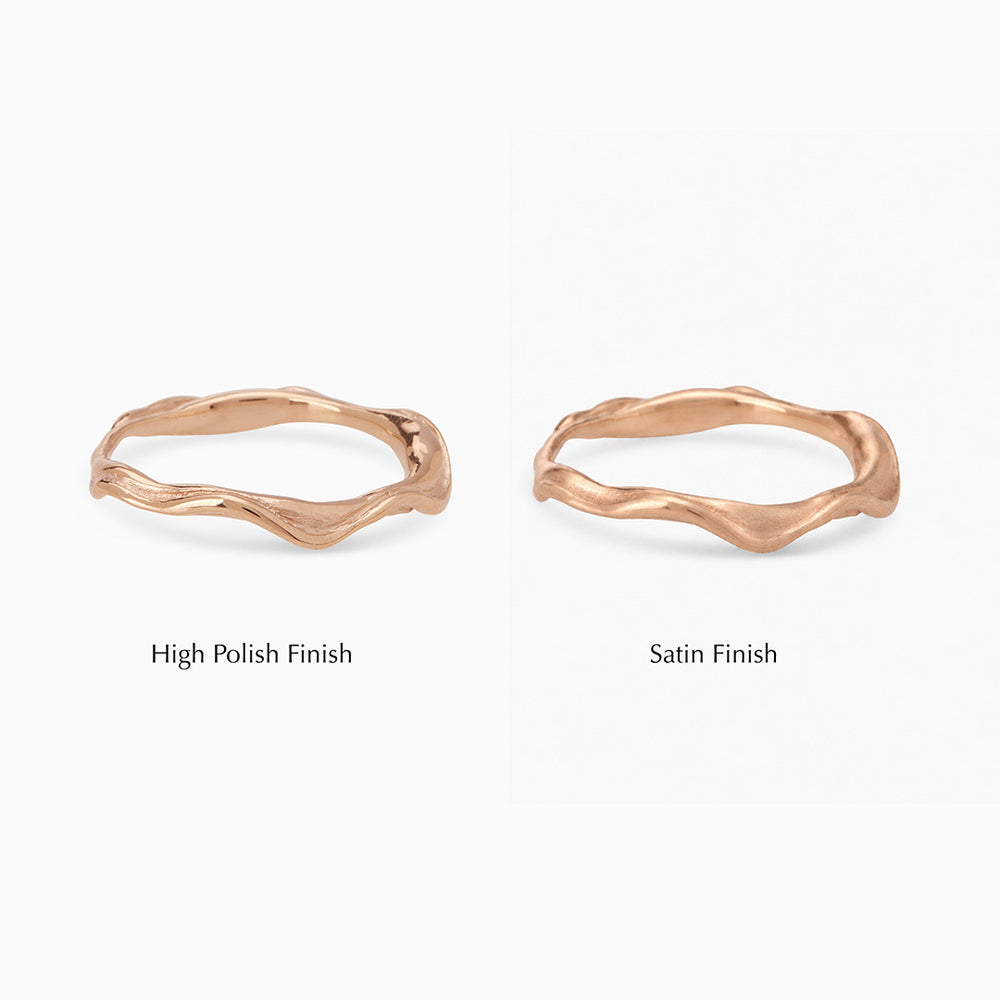 Delicate Sculpt Ring | Rose Gold