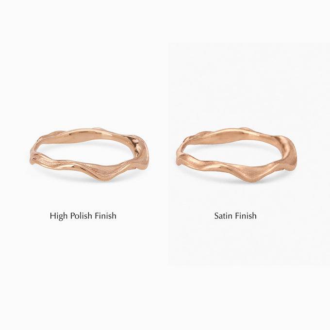 Delicate Sculpt Ring | Rose Gold