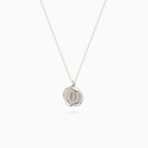 Custom Engraved Wave Pendant | Silver