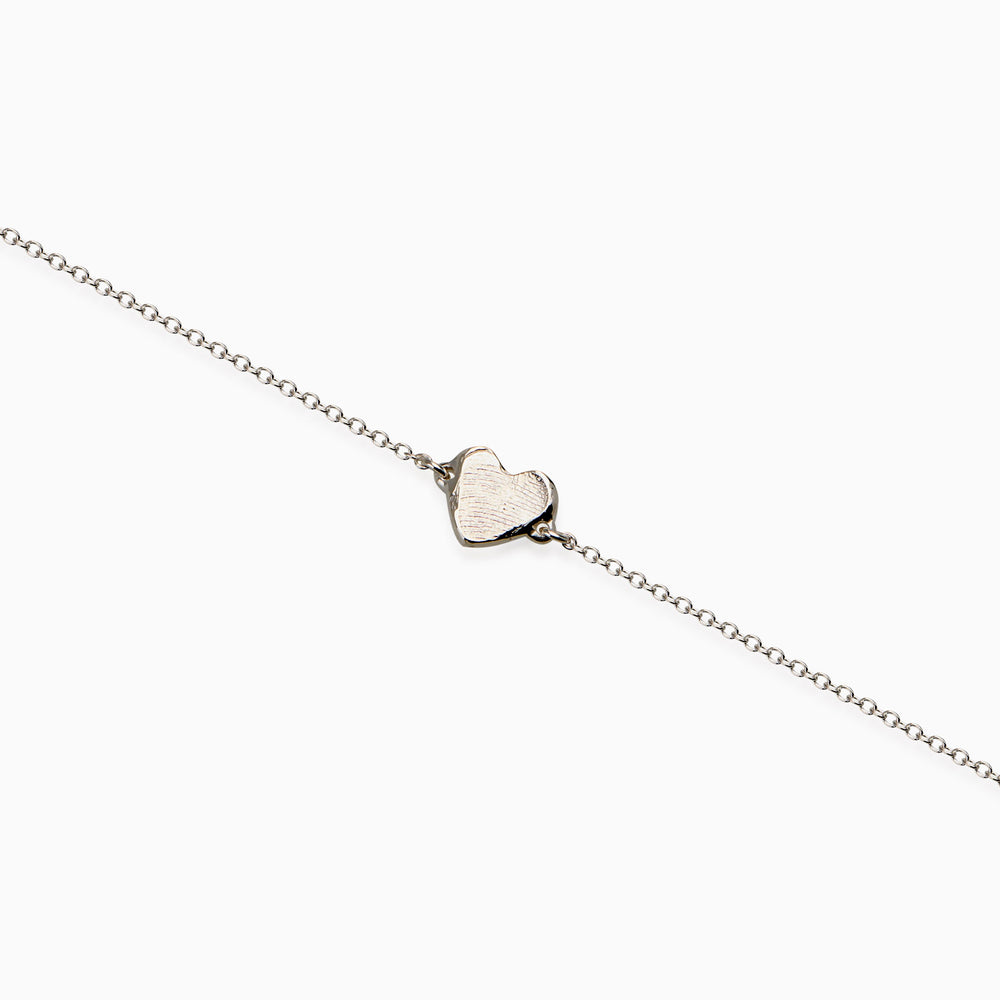 Impression™ Heart Bracelet | White Gold
