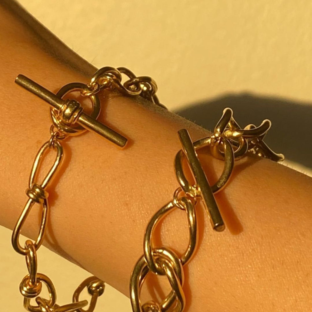 Chunky Link Bracelet | Gold