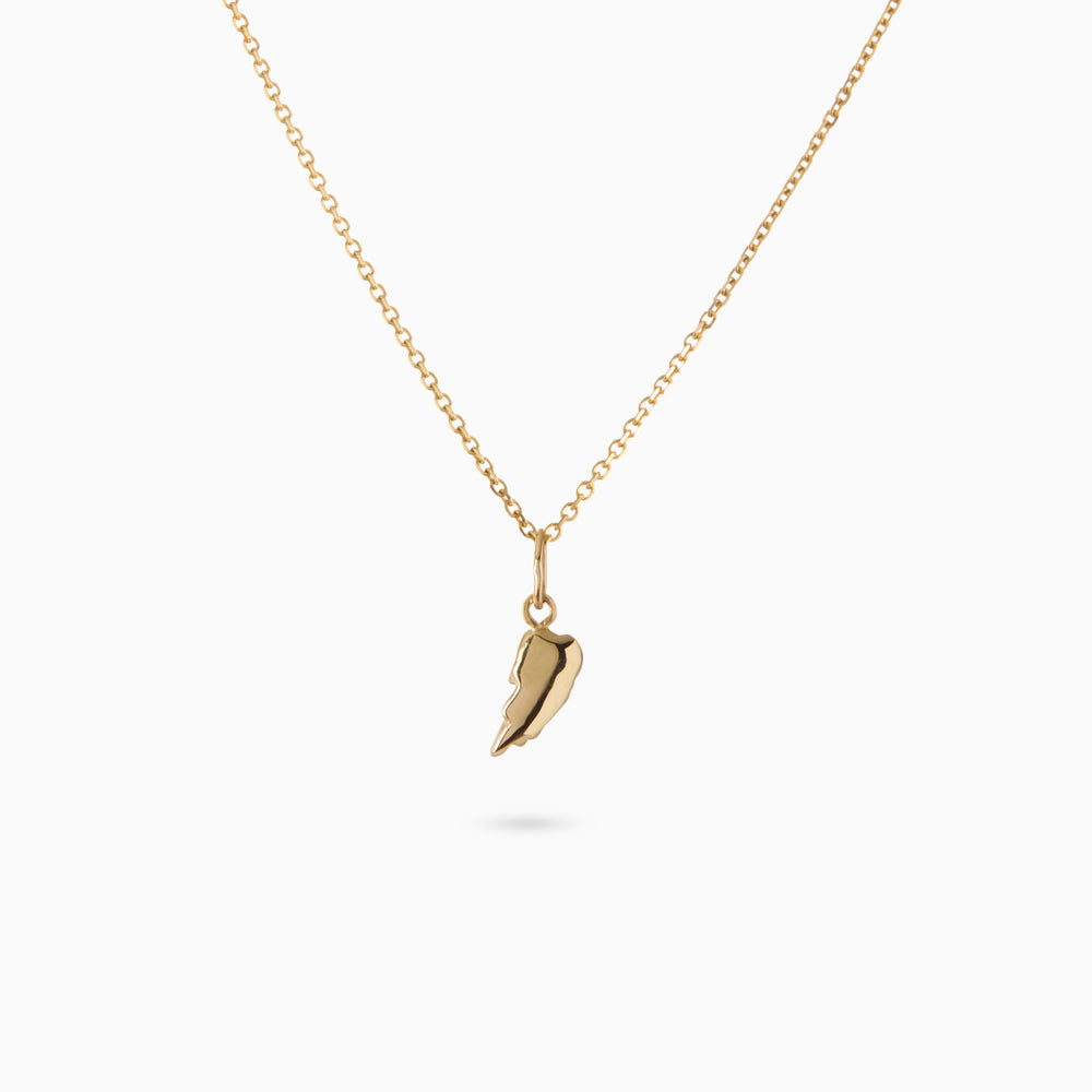 Angel Wing Charm | Yellow Gold