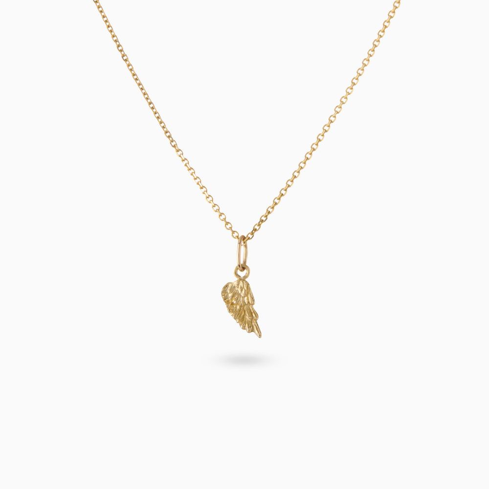 Angel Wing Charm | Yellow Gold