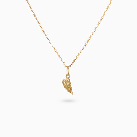 Angel Wing Charm | Yellow Gold