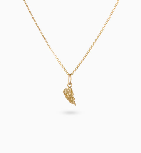 Angel Wing Charm | Yellow Gold