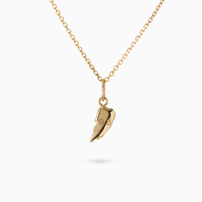 Angel Wing Charm | Yellow Gold