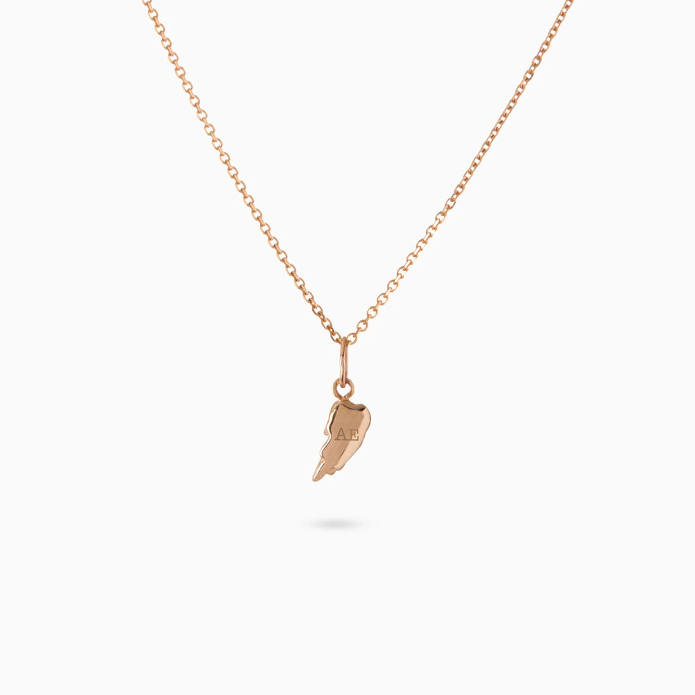 Angel Wing Charm | Rose Gold