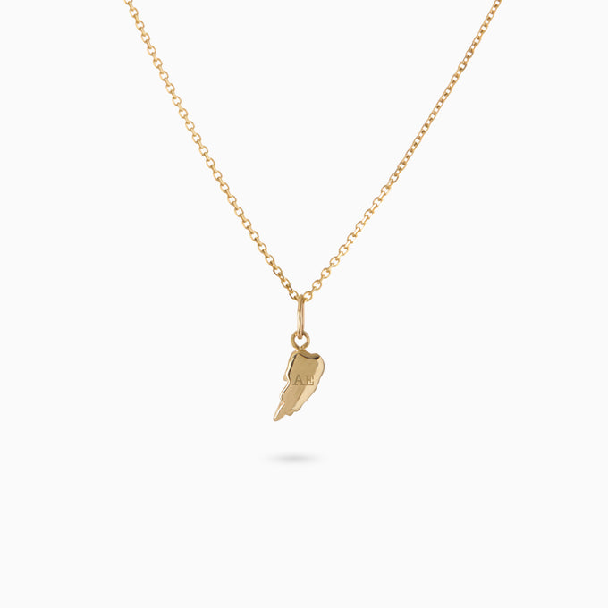 Angel Wing Charm | Yellow Gold