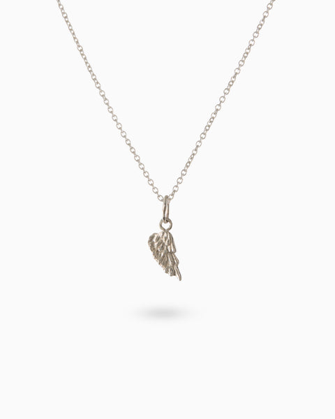 Angel Wing Charm | White Gold