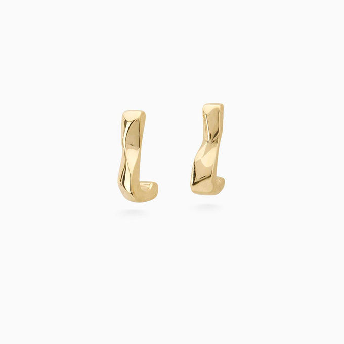 Echo Hoops | Yellow Gold