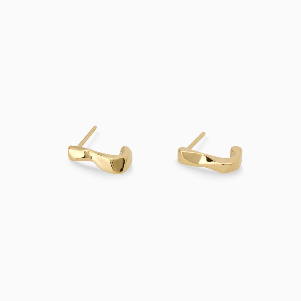 Echo Hoops | Yellow Gold