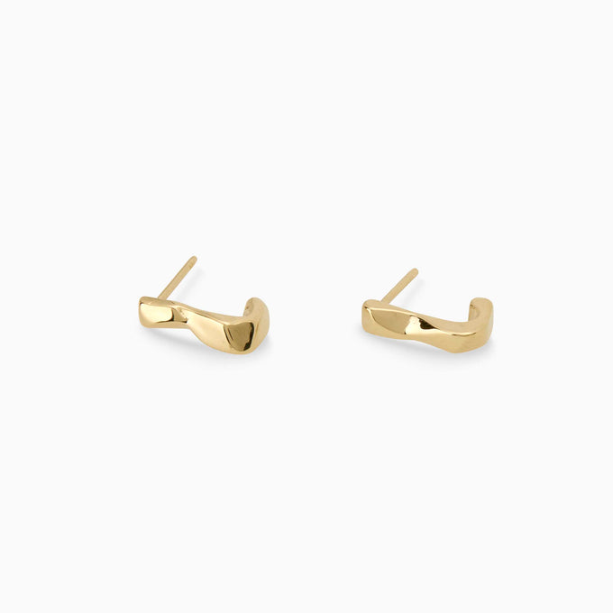 Echo Hoops | Yellow Gold