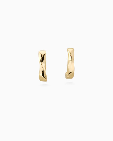 Echo Hoops | Yellow Gold