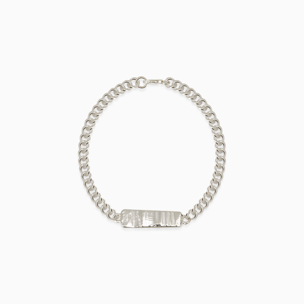 Anvil Tag Custom Bracelet | Silver
