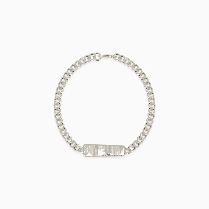 Anvil Tag Custom Bracelet | Silver