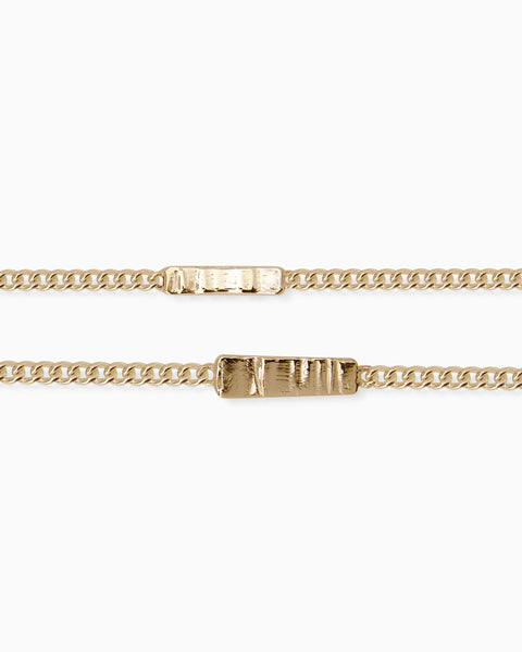 Anvil Tag Custom Bracelet | Yellow Gold