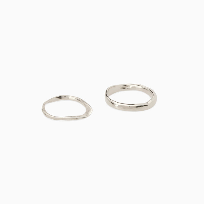 Organic Chunky Apex Ring | Silver
