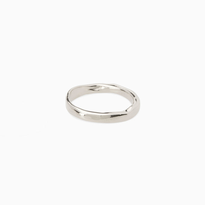 Organic Chunky Apex Ring | Silver