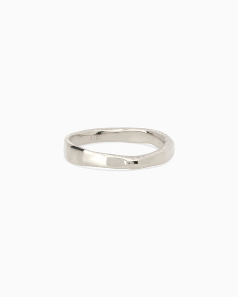 Organic Chunky Apex Ring | Silver