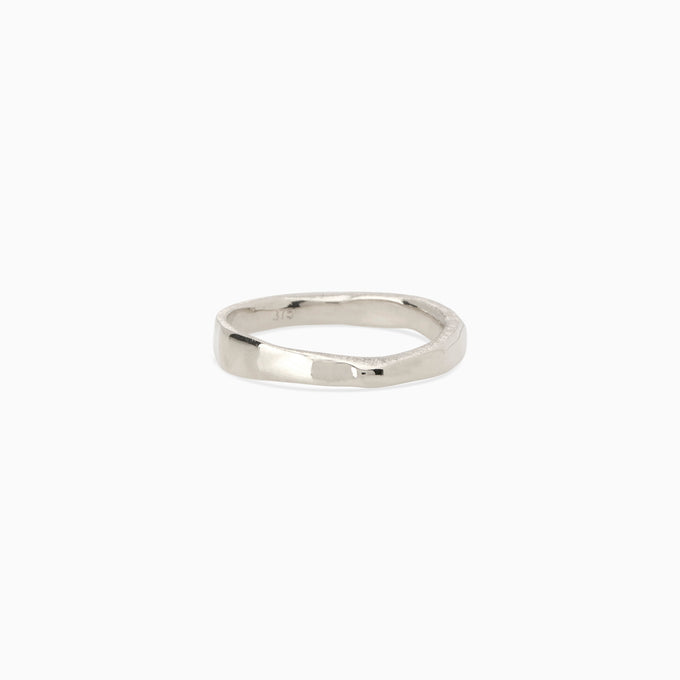 Organic Chunky Apex Ring | Silver