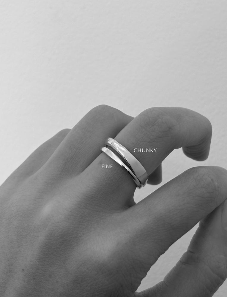 Organic Fine Apex Ring | Silver