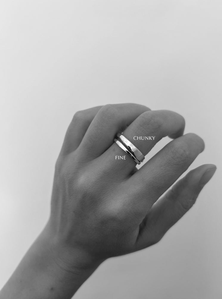 Organic Fine Apex Ring | Silver