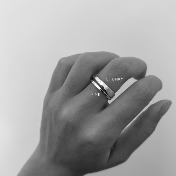 Organic Fine Apex Ring | Silver