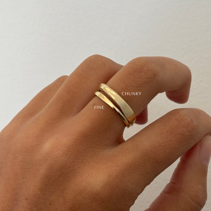Organic Chunky Apex Ring | Solid Gold